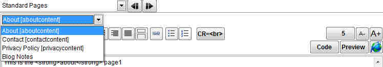 Blog Parameters - Standard Pages/Blog notes